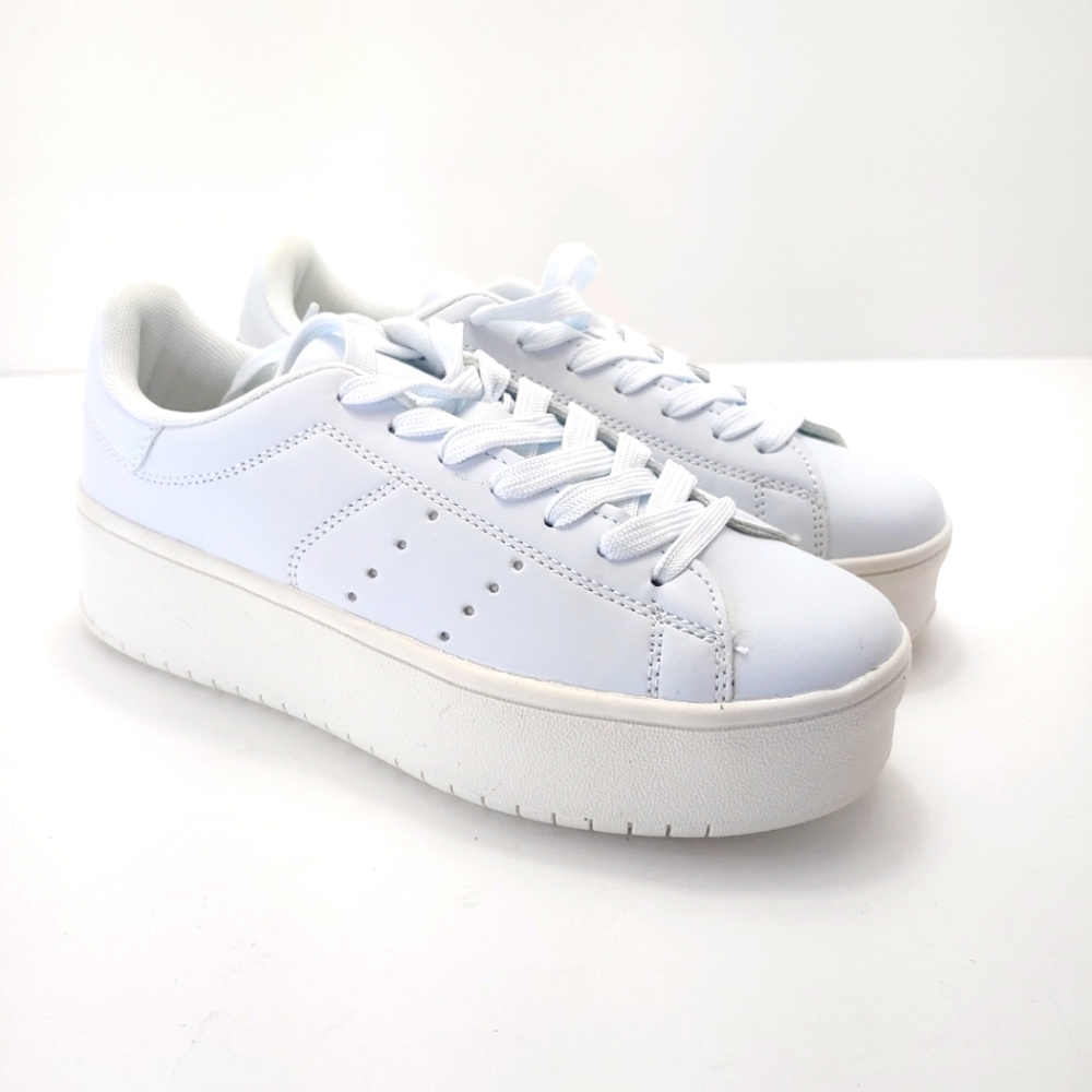 J. Adams Hero White Women's 9 Platform Shoe